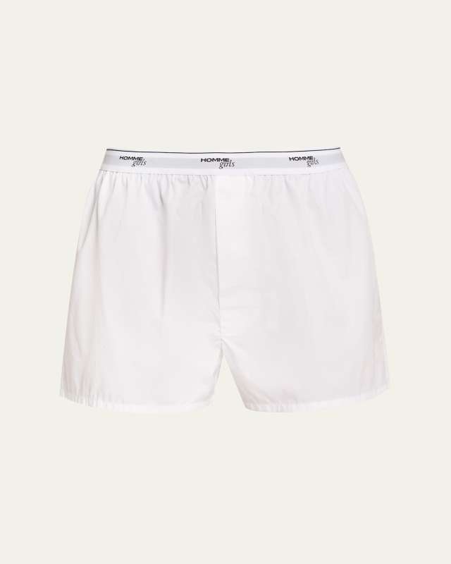 Logo-Band Cotton Boxer Shorts